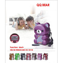 Haut-parleur de batterie portable de 6 po QQ Bear